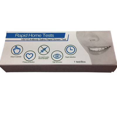 Instant 1/2 Saliva Hiv Oral Test Kit Antikörper zu Hause Mundabstrich-Test