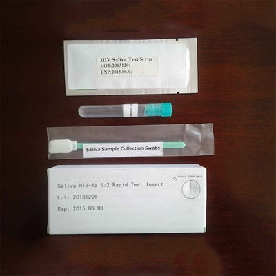 Antikörper-HIV-Erkennungs-Schnelltest-Kits für Infektionskrankheiten Vollblutplasma-Speichelprobe 25 Tests