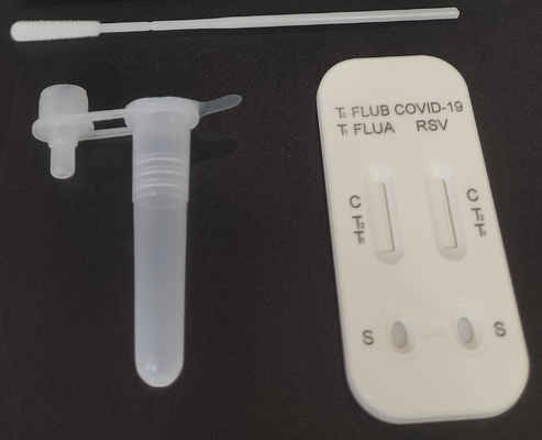 Antigen-Selbsttest 3 COVID 19 Grippe-RSV in 1 kombiniertem Haupttest-E-Zeichen