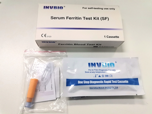 Empfindlichkeit menschliches Ferritin-waagerecht ausgerichtetes Blut-schnelle Test-Kassetten-Elisa Kits 99,2%