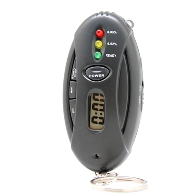 3 Niveaus führten Lichter zeigen Breathalyzer-Alkohol-Prüfvorrichtung mit Timer-schneller Antwort zur Antriebs-Sicherheit