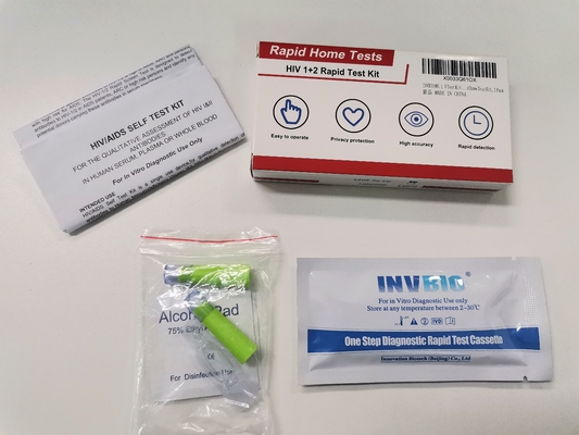 Test-Ausrüstungen HIV-AIDS Hiv Blut HIV 1+2 schnelle, die das CER anerkannt prüfen