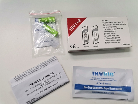 Freie schnelle Test-Ausrüstungen Vollblut HIV 1/2 99% genau