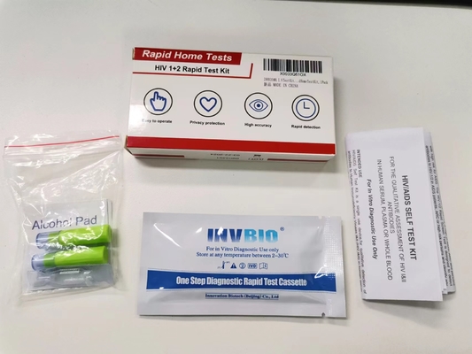 Ein Schritt-Selbstdiagnosenhiv 1 und 2 Test Kit Convenient Whole Blood