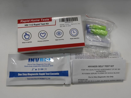 Eine Test-Kit Convenient Whole Blood Quick-Entdeckung Schritt-Selbstdiagnosenhiv 1 und 2