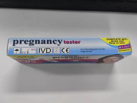 Schritt-Urin-schnelle Entdeckung Früherkennungs-sofortiger Mittelstrahl Hcg-Schwangerschaftstest-einer