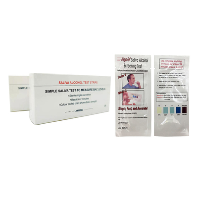 Hauptgebrauchs-schnelle Test-Kassetten-streift Mundalkoholtest Soem Verpacken ab
