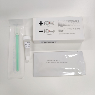 Antikörper-HIV-Erkennungs-Schnelltest-Kits für Infektionskrankheiten Vollblutplasma-Speichelprobe 25 Tests