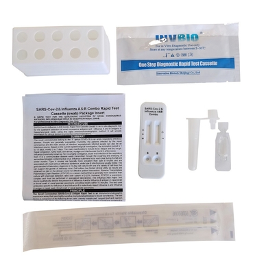 Cer-Antigen Selbsttest-Kit Influenza Flu ein b-und Covid-19 AG nasales kombiniertes