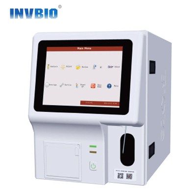 Automatisierte 3-teiliger Hämatologie-Analysator RBC WBC HGB und WBC des Plus-INVBIO716 völlig TFT LCD