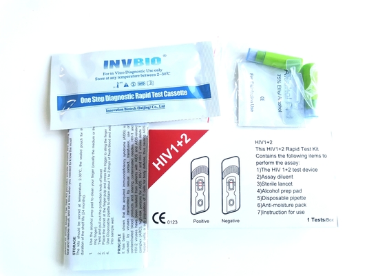 Medizinisches Reagens 25pcs/Box Hiv-schneller Haupttest Kit In Whole Blood