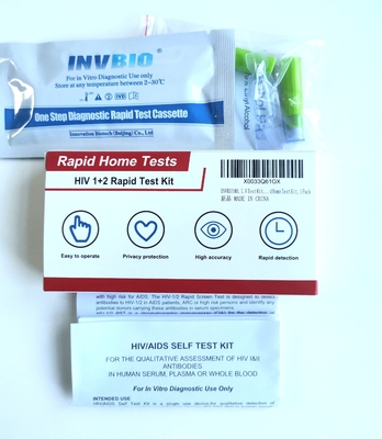 Ein genehmigten die schnellen Test-Ausrüstungen Schritt-Vollblut Hiv 20 Stücke Cer-