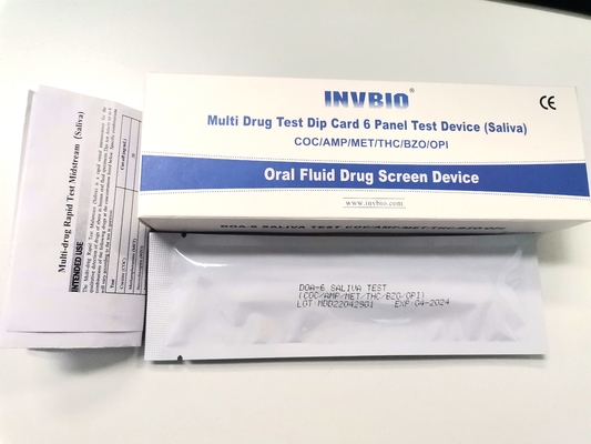 6 Platte Mund-FDA-Speichel-Drogen-Test-Kit For Employment And Insurance-Prüfung