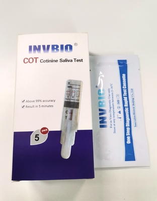 Test des einzelne Platten-Mund-Speichel-20ng/ml Kit Nicotine/Cotinine/Tabak zu Hause