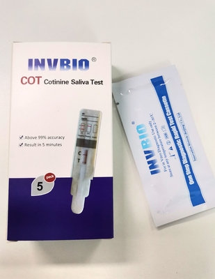 1 Platten-Drogenmissbrauch-Test Kit Nicotine/Cotinine/Tabak-Speichel-Bad-Karte