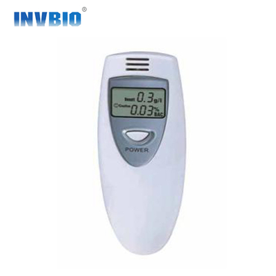 Einzelne Schirm Breathalyzer-Alkohol-Prüfvorrichtung weißer Mini Lcd Detector