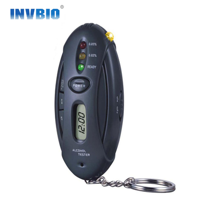 Schwarze LED-Leuchten Anzeige Breathalyzer Alkohol Tester mit Timer Schnelle Reaktion für Fahrsicherheit