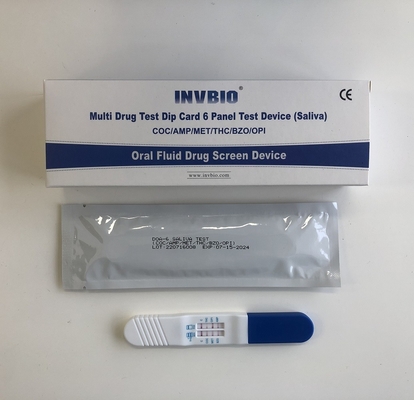 6 multi Platte flüssige FDA-Drogenmissbrauch-Test-mündlichausrüstung Ampere/GETROFFEN/COC/OPI/THC/BZO