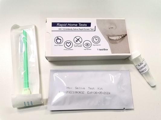 In den schnellen Test-Ausrüstungen Ausgangs1/2 Hiv Antigen-Speichel-Test Kit High Sensitive