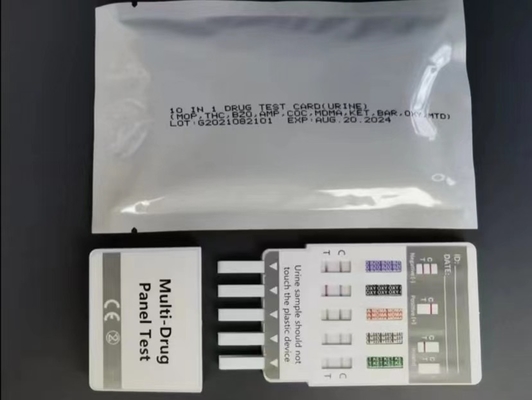 Schnelle Ergebnis-bequeme 10 Platten-Drogen-Test-Bad-Karten-medizinisches Diagnosegerät