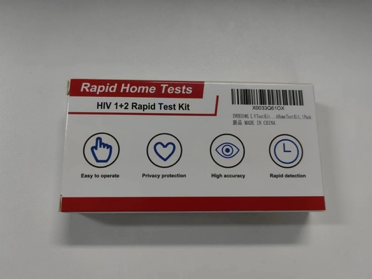 Eine Test-Kit Convenient Whole Blood Quick-Entdeckung Schritt-Selbstdiagnosenhiv 1 und 2