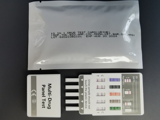HIGH Genauigkeit Doa Drogenmissbrauch Test-Kit Panel 10 Multi-Drogen-Screen Urin zu Hause