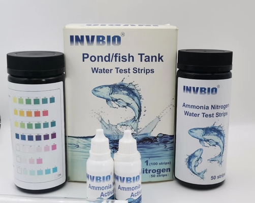 Hochgenauigkeit Invbio Aquarienwasserprüfung Streifen Ammoniaknitrate Fischbehälter Bleiprüfung