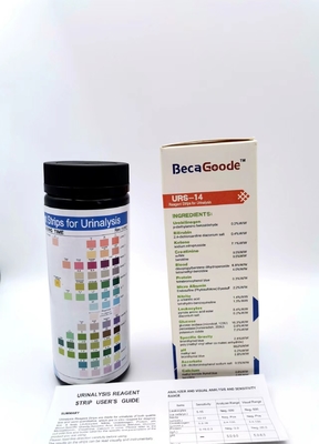 98% Genauigkeit Ph-Reagenzstreifen für die Urinanalyse 3,00 mm Breite