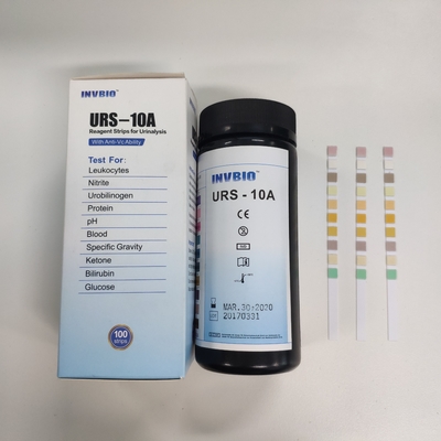Hohe Genauigkeits-Glukose-Bilirubin-Harnuntersuchungs-Test-Streifen 3.00mm 10 Parameter