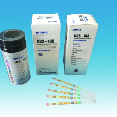 Hohe Genauigkeits-Glukose-Bilirubin-Harnuntersuchungs-Test-Streifen 3.00mm 10 Parameter