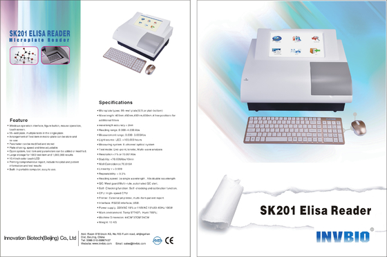 Kanal SK201 8 Elisa Microplate Reader Clinical Chemistry-Analysator