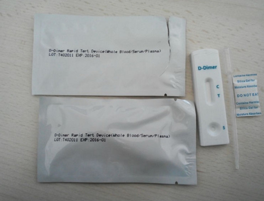 Qualitative Entdeckung der Vollblut-Serum-Plasma-D-Dimer-schnellen Versuchseinrichtungen