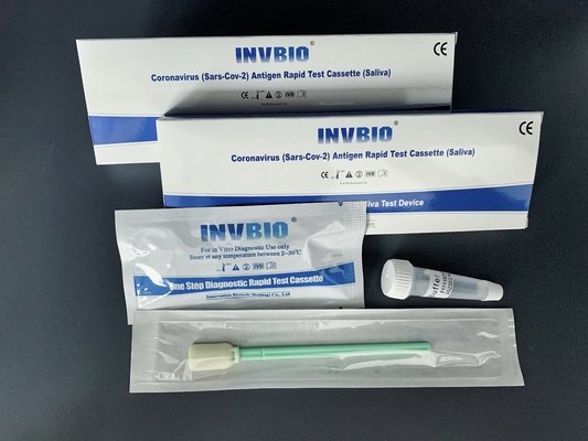 Kasten-qualitative Entdeckung INVBIO-Genauigkeit Coronavirus-Speichel Rtk-Test-5pcs/