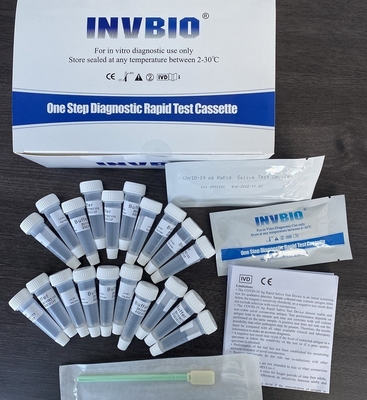 SARS-CoV-2 Coronavirus Genauigkeit der Speichel-Antigen-schnelle Test-Ausrüstungs-98,21%