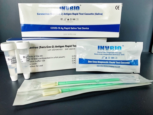 SARS-CoV-2 Coronavirus Kasten der Antigen-Speichel-Selbsttestausrüstungs-25pcs/