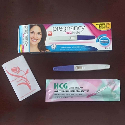 Selbst-weiblicher Ergiebigkeits-Test-Ausgangs-Kit Hcg Pregnancy Rapid Test-Mittelstrahl