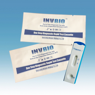Der Vollblut CTnI-Troponin-I schnelle Kassetten Test-Ausrüstungs-25/Kasten